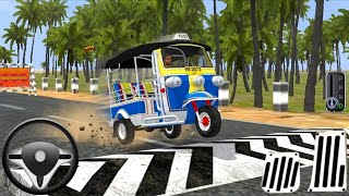 Indian Tuk Tuk Auto Rickshaw 🛺 vs Impossible Speed Breaker 😱 | BUSSID Gameplay  screenshot 3