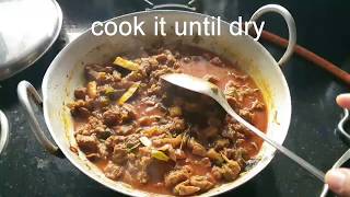 Beef roast (dry) with coconut pieces easy cooking തേങ്ങാ കൊത്തിട്ട ബീഫ് റോസ്റ്റ്