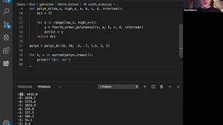 Galvanize DSI Technical Interview Coding Prep, Part 7: Modifying the Polynomial Function for n coefs