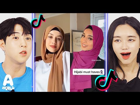 Koreans React To Hijab Transformation TikTok!