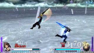 Dissidia Final Fantasy: Lvl 100 Squall vs Lvl 100 Cloud, CPU Lvl 9