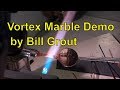 Making a vortex marble with borosilicate glass 160 hand blown by bill grout