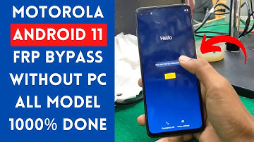 All Motorola FRP Bypass Android 11 - Without PC [New Method 100% Done]