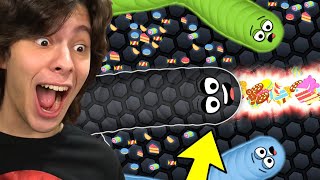 I PLAYED WITH AN INVISIBLE SNAKE!! (Wormate.io) screenshot 4