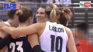 Usa vs China - SEMIFINAL VNL 2018 W - Full Match Highlights - HD