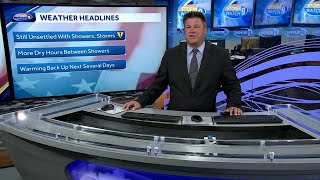 Video: Some sunny breaks this afternoon with chances of pop-up storms