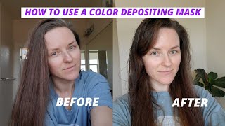 How to use a color depositing mask for beginners Madison Reed hair treatment