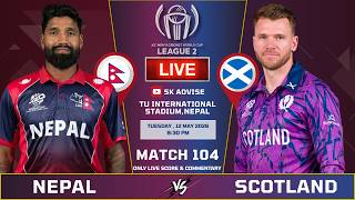 NEPAL vs SCOTLAND LIVE MATCH | NEP vs SCO | ICC CWC League 2 104th Match Commentary | NEPAL BOWLING screenshot 3