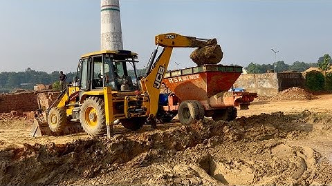 Soil loading for bricks making @jcbbackhoes6196 
