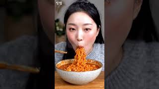 spicy noodles #asmr #mukbang #eating #ASMR short video