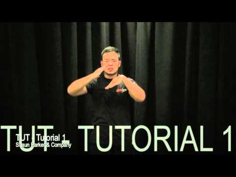 TUT Tutorial #1 - Shaun Parker &amp; Company