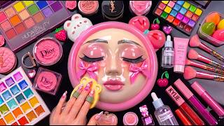Satisfying Video How I Do Watermelon Base Makeup | Foundation Blending & Soft Tapping ASMR for Sleep screenshot 2