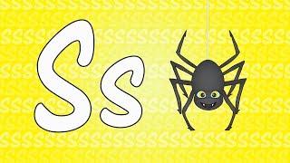 Letter S Song for Kids - Words that Start with S - Animals that Start with S