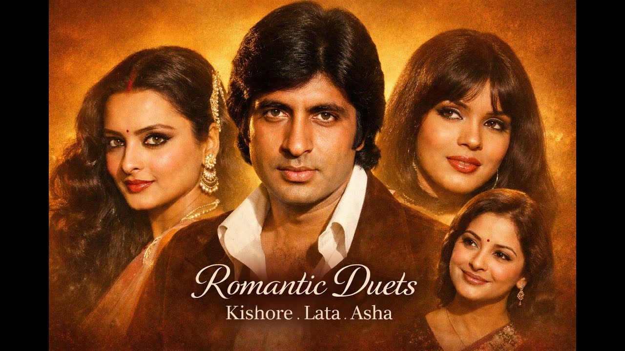 💞Golden Era Duets | Amitabh Bachchan with Rekha, Rakhi, Zeenat | Kishore–Lata–Asha