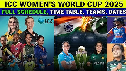 India-Pakistan 2025🔴 ICC Women’s World Cup ICC announces Women Neutral venue confirmed for