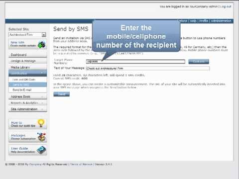 Distribute mobile web links via SMS in UNITY Mobile