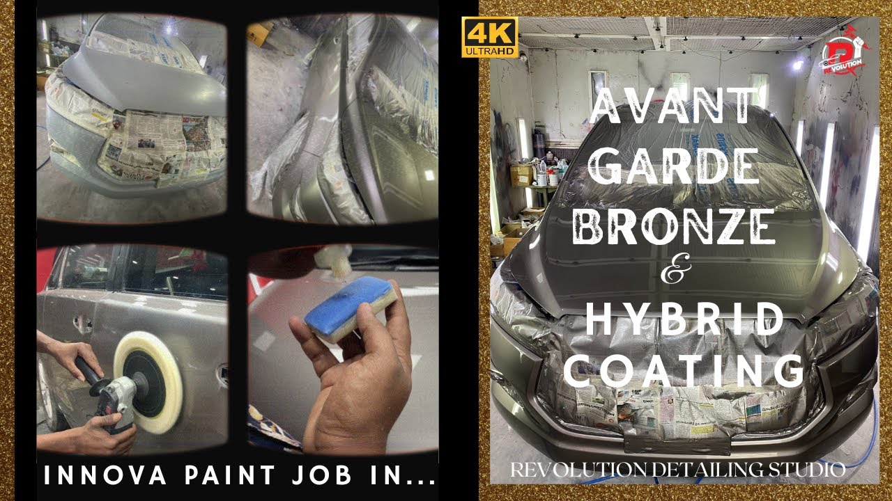 TOYOTA INNOVA FULL BODY PAINT JOB IN AVANT GARDE BRONZE & HYBRID COAT
