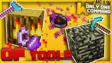Minecraft - Overpowered Tools with Only one Command Block (Treecapitator, Magnet & more!)