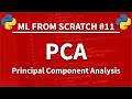 PCA (Principal Component Analysis) in Python - Machine Learning From Scratch 11 - Python Tutorial