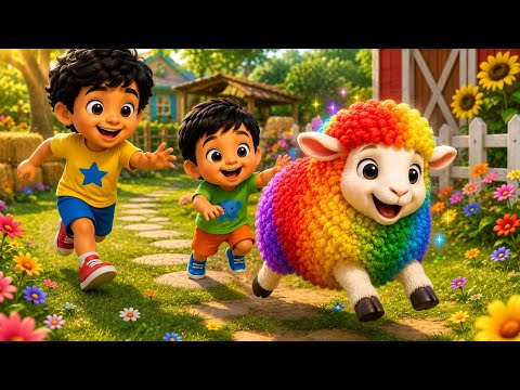 Baa Baa Color Sheep 🌈🐑 | Learn Colors | Kids Song & Nursery Rhymes by Avi&Viku Adventures