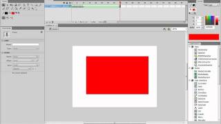 Shape tweening Flash CS4