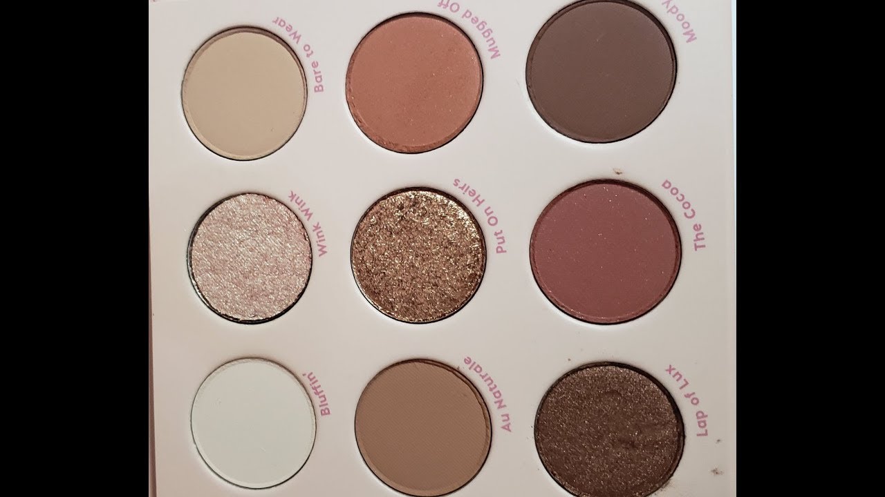 ColourPop Nude Mood Palette Swatches