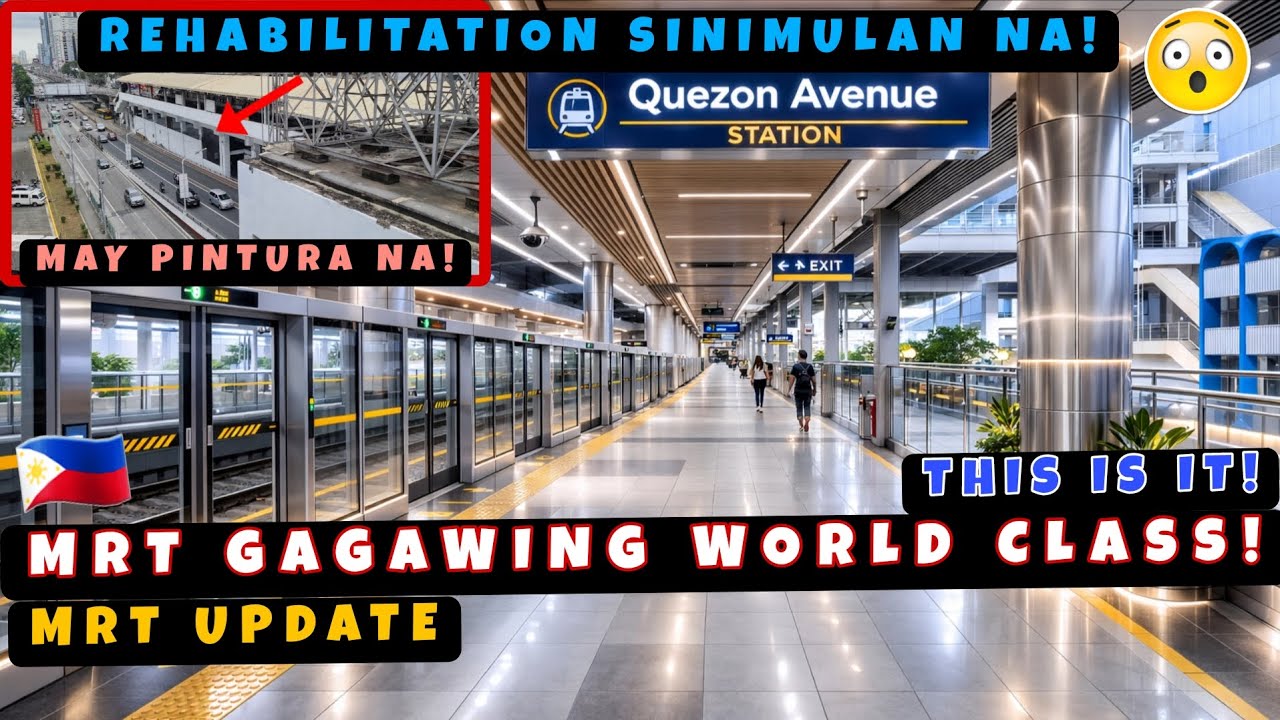 WOW! MRT-3 Stations Gagawing World Class! Rehabilitation Sinimulan na! 🇵🇭