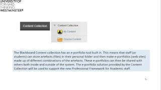 Blackboard Content Collection Overview