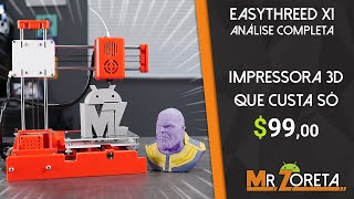 Essa é a IMPRESSORA 3D MAIS BARATA DO MUNDO! Apenas $99! Funciona muito bem! Ótima para iniciantes!