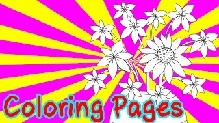 Free Flowers Coloring Pages for Kids Coloring Games - Flowers Coloring Book screenshot 1