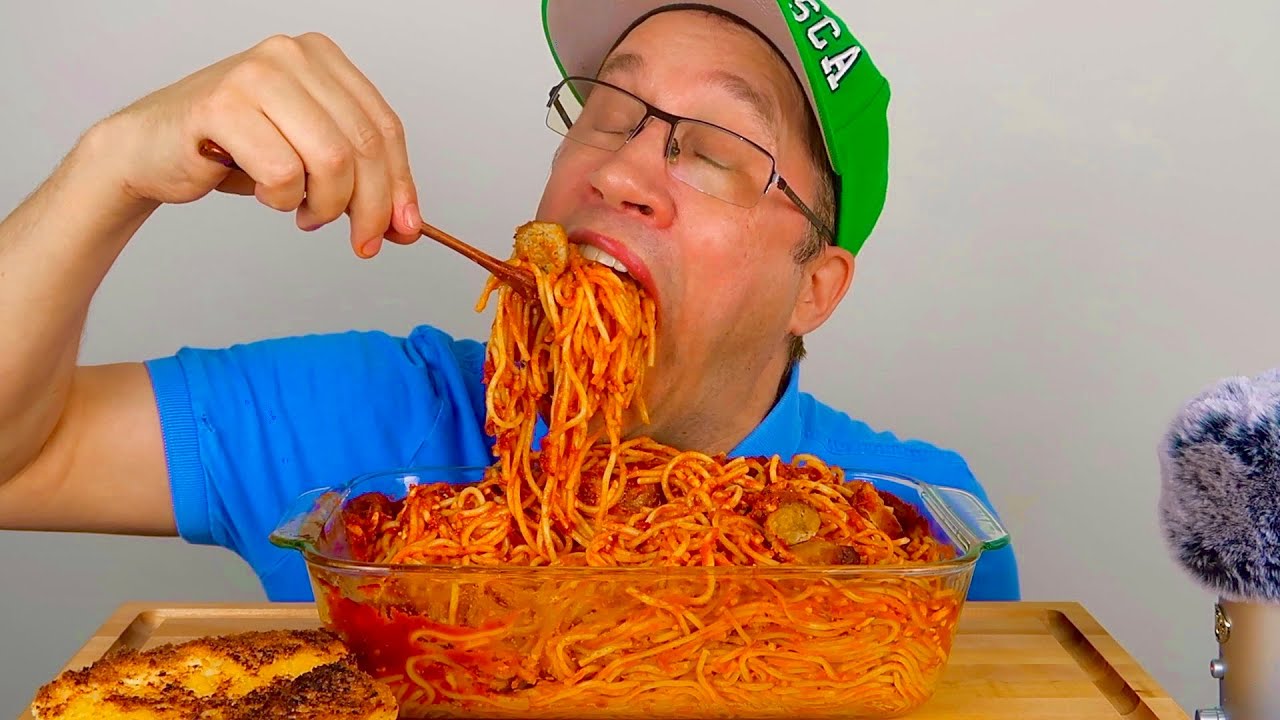ASMR • Spaghetti • Feast! 먹방 | Eating Show! Mukbang