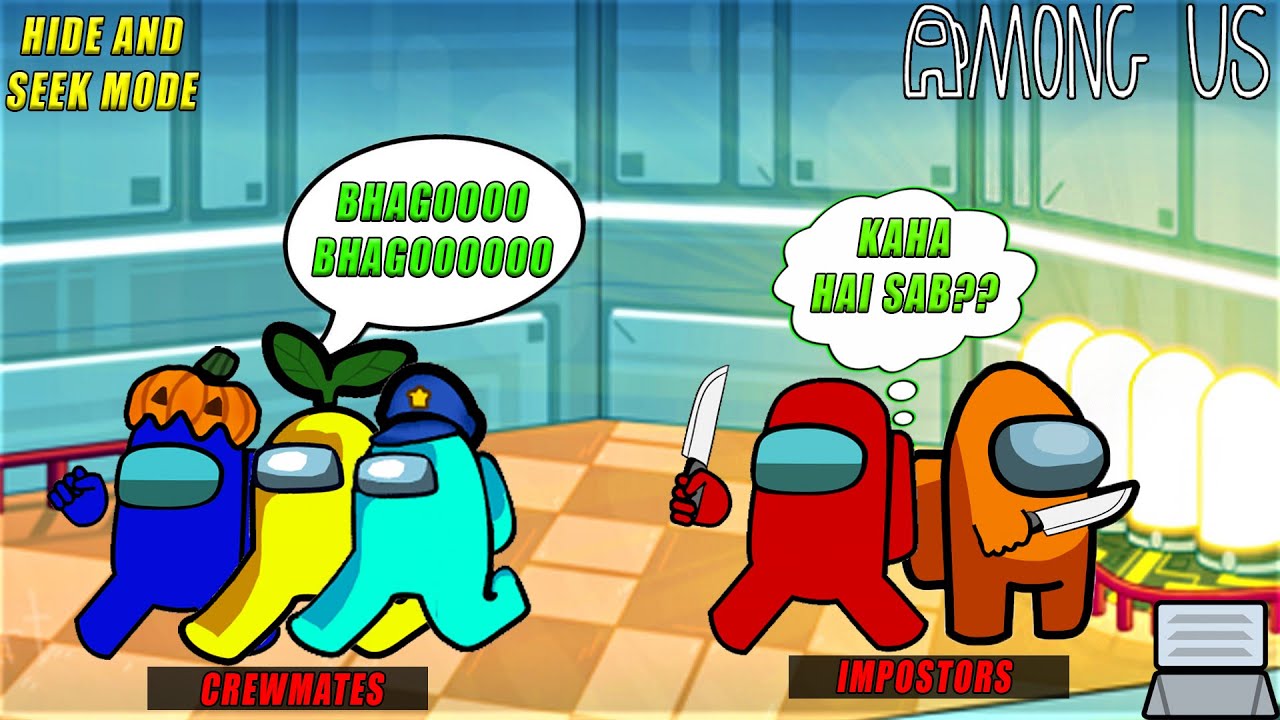 AMONG US | Funny Hiding Moments In Hide And Seek Mode