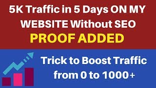 How I Generated 5K Blog Traffic On My Website in 5 Days Without SEO