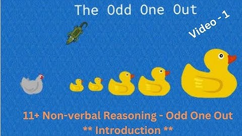 11+ Non-verbal Reasoning: Odd One Out