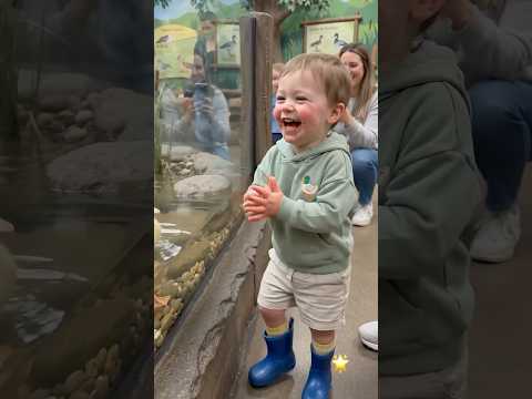 Toddler Gets the Cutest High Five Ever ✋🐥 #BabyDuck #Duckling #Toddler #CuteAnimals #AnimalFriends