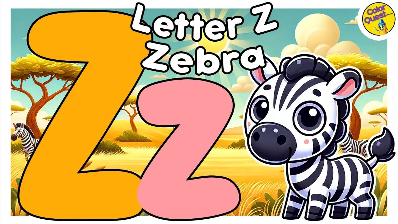 The BEST Letter Z Song 🦓Learn the Letter Z with Zebra 🎶FUN Alphabet ...