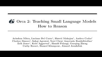 [short] Orca 2: Teaching Small Language Models How to Reason
