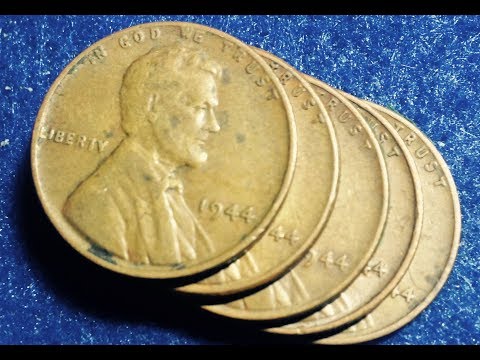 1944 No Mint Mark Wheat Penny - Highest Mintage Of All Wheaties