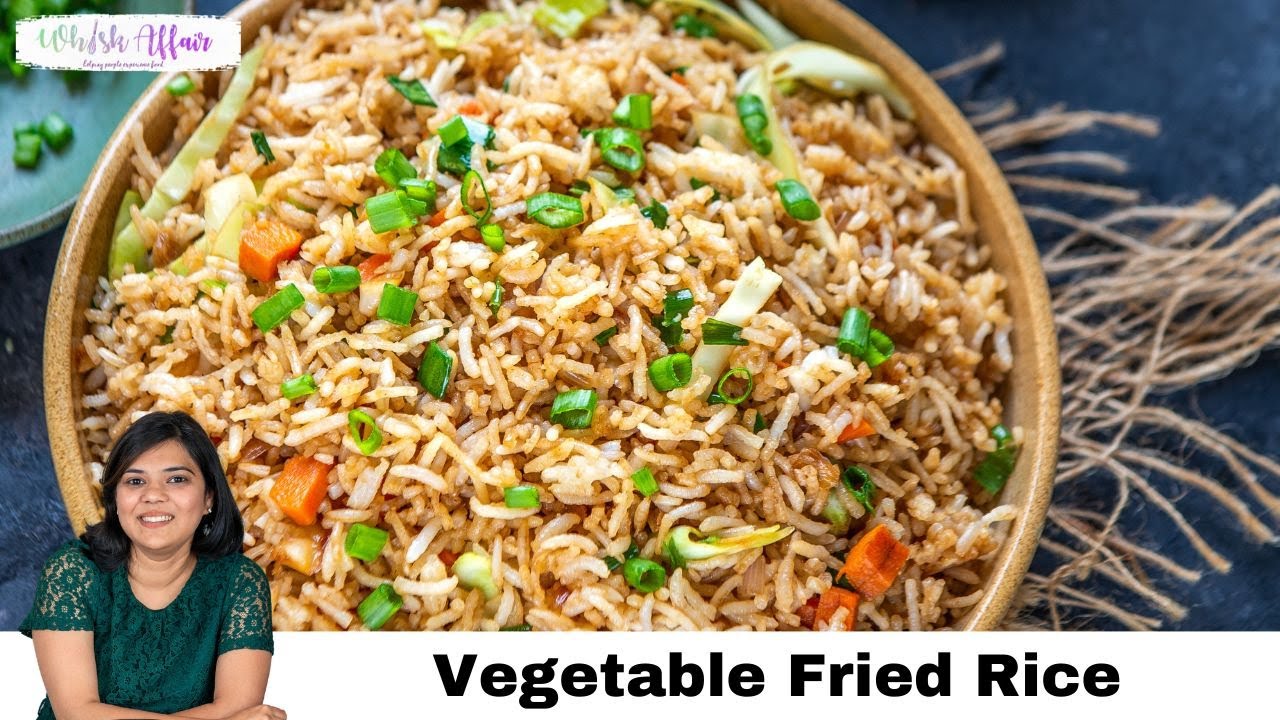 Easy Chinese Vegetable Fried Rice Recipe YouTube