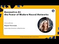 Вебинар &quot;Generative AI: the Power of Modern Neural Networks&quot;