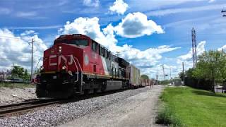 4K/HDR CN 3280 CNIS 412091 3889 dpu Waukesha WI train locomotive