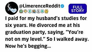 I paid for my husband's studies for six years. He divorced me at his graduation party, saying... Wealth