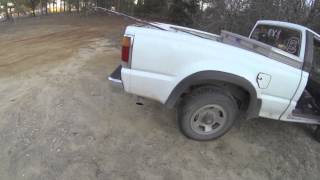 Mazda B2600i 4x4 dual glasspacks quick rev