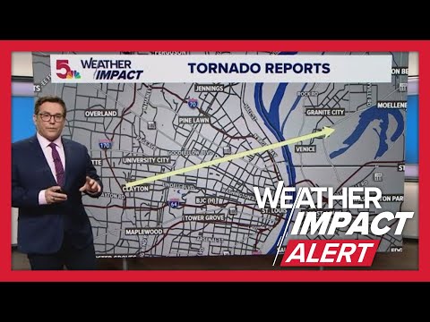 EF3 tornado in St. Louis | Track, path - YouTube