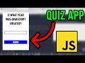 How to Build A Quiz App using JavaScript | JavaScript Project Tutorial