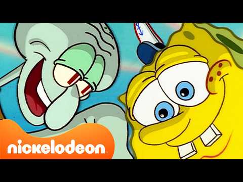 Губка Боб | ЛУЧШИЕ моменты Губки Боба и Сквидварда 🧽🦑 | 4 Часа | Nickelodeon Cyrillic