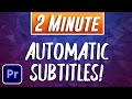 Add Auto Subtitles in Adobe Premiere Pro 🎬