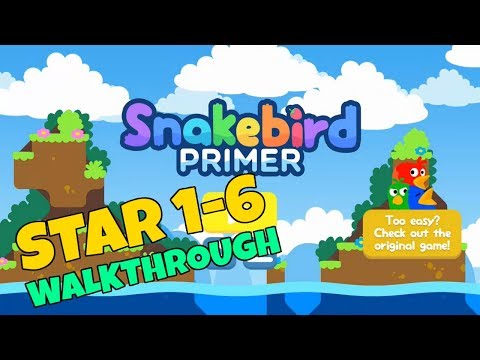 Snakebird Primer Star 1-6 Walkthrough