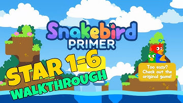 Snakebird Primer Star 1-6 Walkthrough