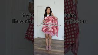 Red Gingham Outfits For Spring
